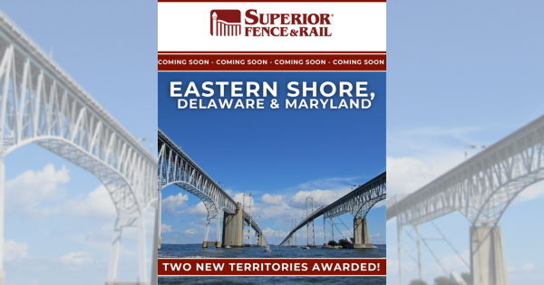Superior Fence & Rail Franchise Awards Maryland Territory