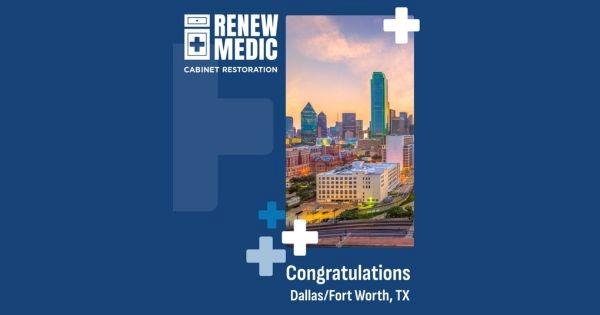 Renew Medic expansion announcement highlighting cabinet restoration, refinishing and refacing franchise services