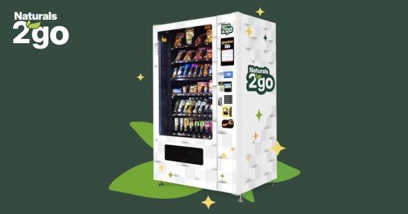 Naturals2Go franchise vending machine showcasing healthy snack vending business opportunity for new franchisee