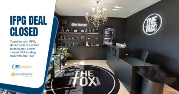 The Tox franchise wellness studio reception area, highlighting lymphatic drainage and wellness services