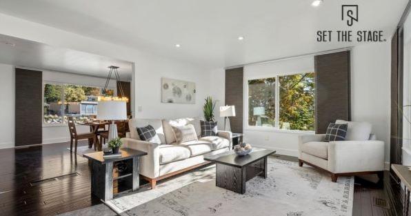 Set The Stage franchise home staging services featuring professionally styled interiors for real estate and home sales