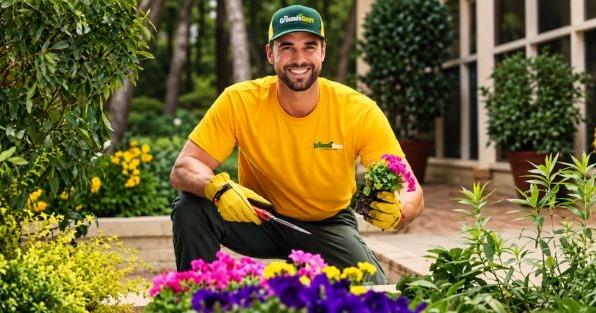 The Grounds Guys franchise welcomes a new owner in Carmel, Indiana, showcasing professional landscaping and colorful garden care